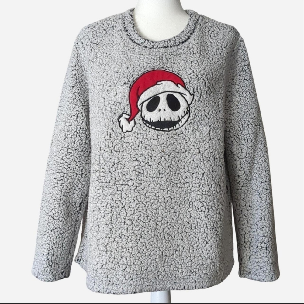 Disney The Nightmare Before Christmas High Pile Fleece Sleep Top Size L